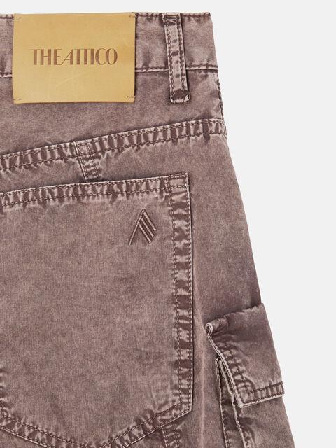 "Fern'' washed mauve long pants Product Image