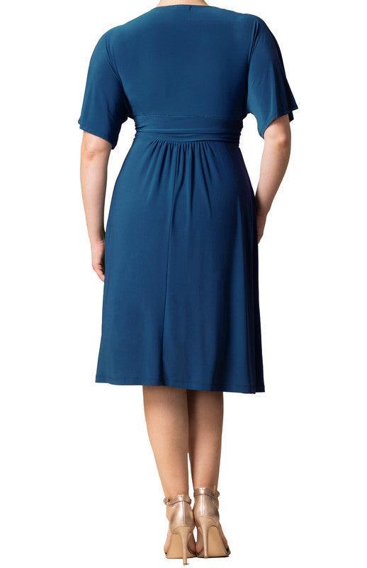 Gia Midi Dress, Teal - Plus Product Image