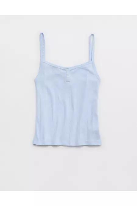 Aerie Off-Duty Pointelle Tank Top Women's Product Image