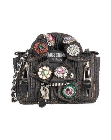 MOSCHINO Woman Cross-body Bag Black Size - Textile Fibers Product Image
