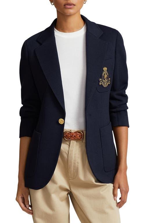 Womens Double-Knit One-Button Blazer Product Image