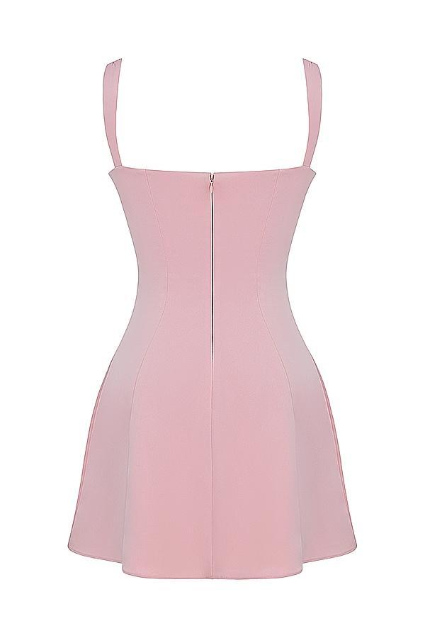 Adriana Rose Satin And Lace Mini Dress Product Image