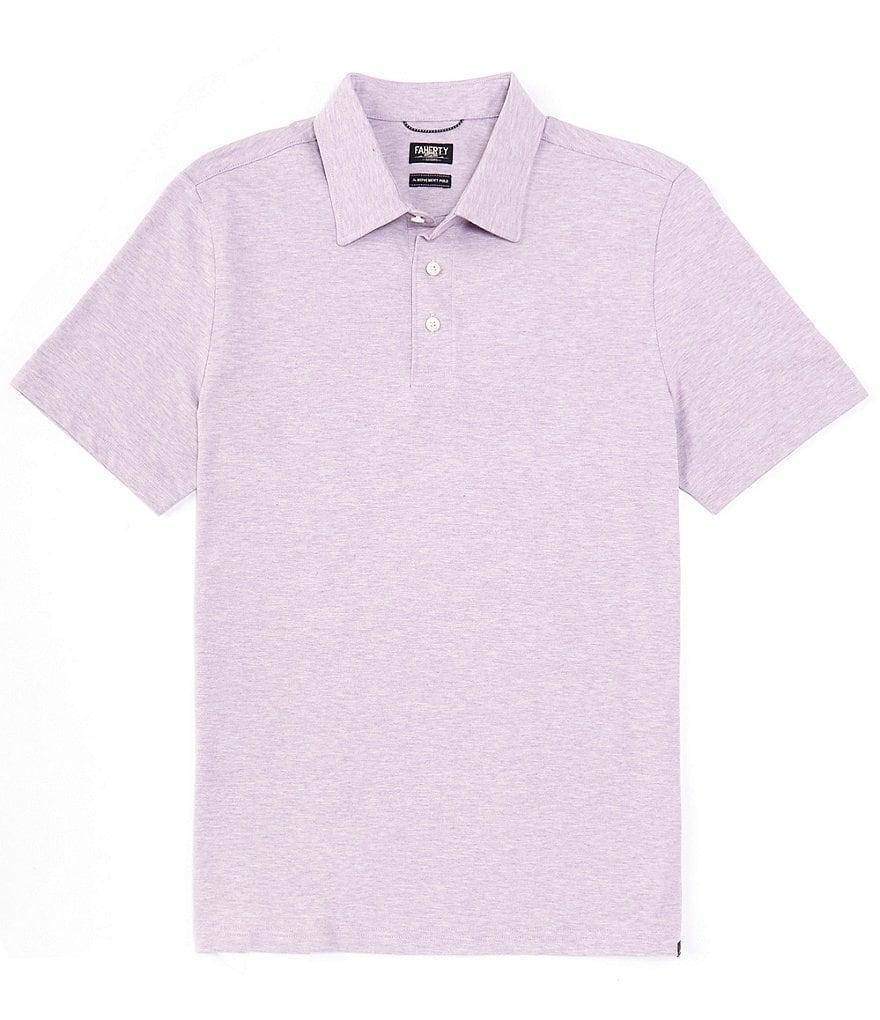 Faherty Movement Heather Short Sleeve Polo Shirt Product Image