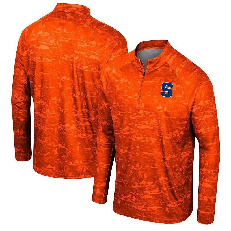 Men's Colosseum Orange Syracuse Orange Carson Raglan Quarter-Zip Jacket, Size: Medium Product Image