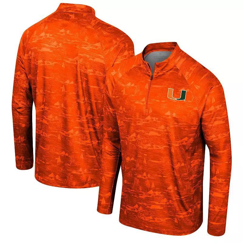 Men's Colosseum Orange Syracuse Orange Carson Raglan Quarter-Zip Jacket, Size: Medium Product Image