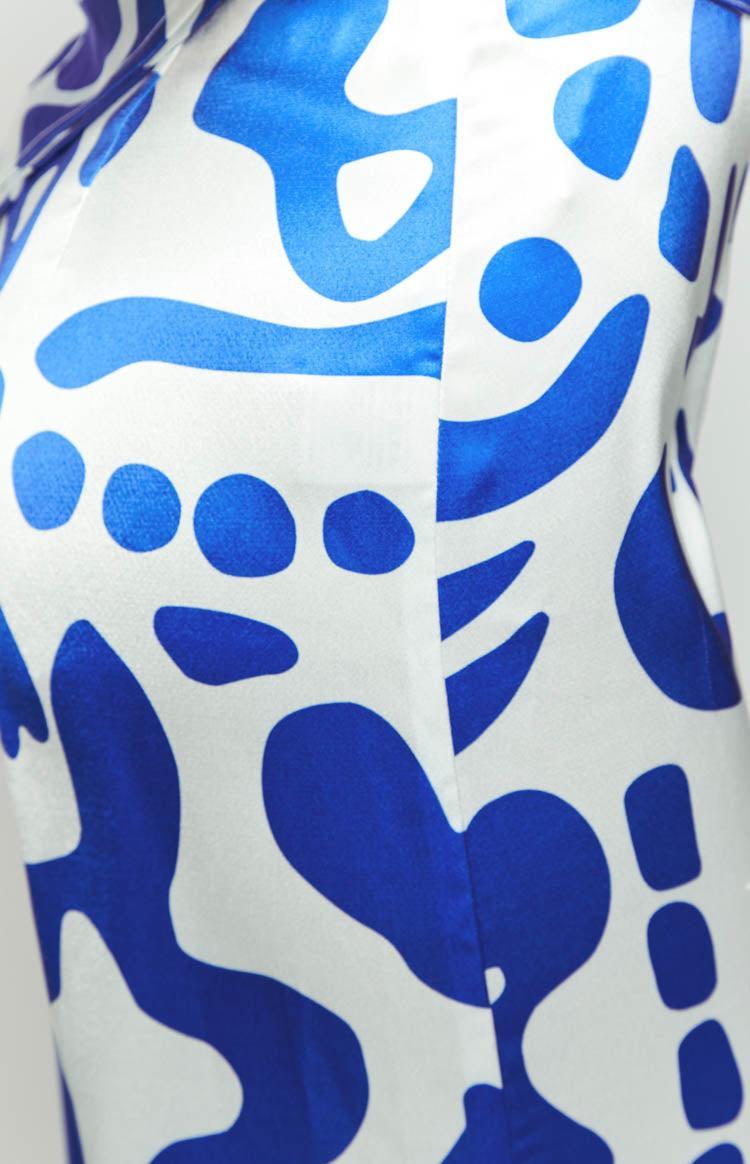 Mykonos Blue Print Pants Product Image