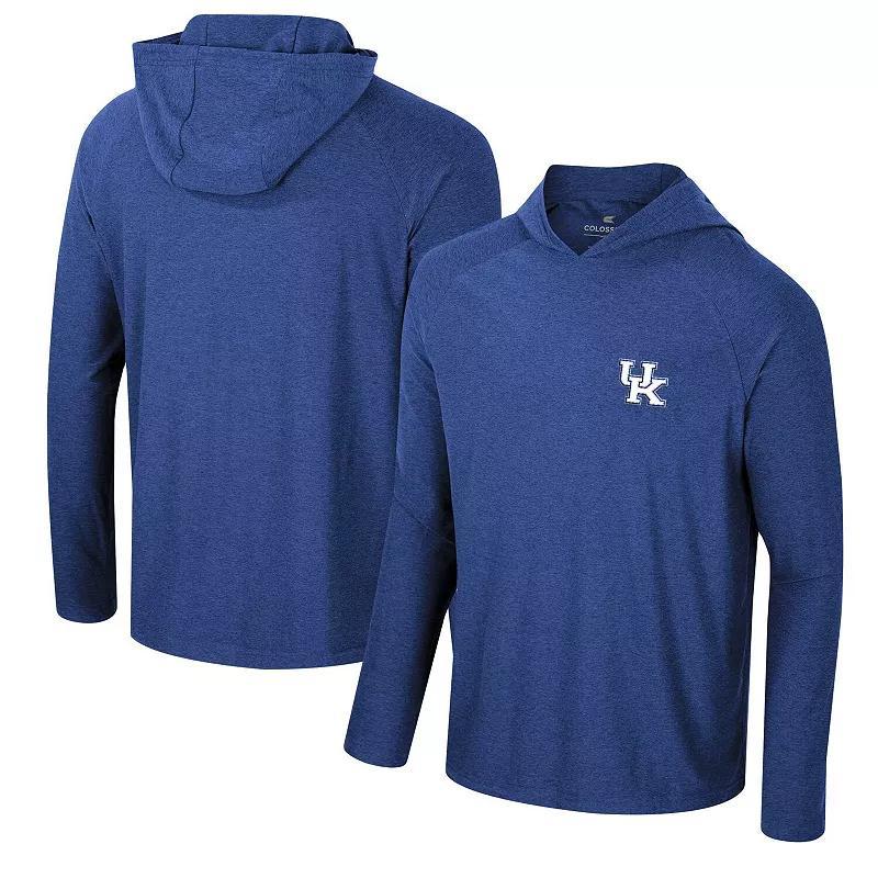 Mens Colosseum Duke Blue Devils Cloud Jersey Raglan Long Sleeve Hoodie T-Shirt Product Image