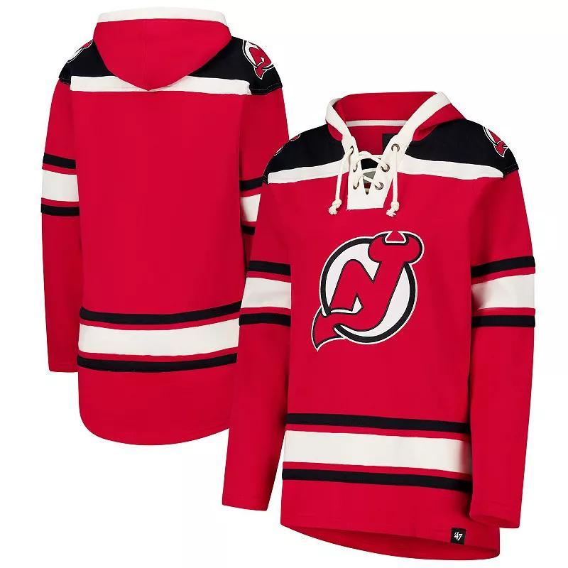 Womens 47 Red New Jersey Devils Superior Lacer Pullover Hoodie Product Image