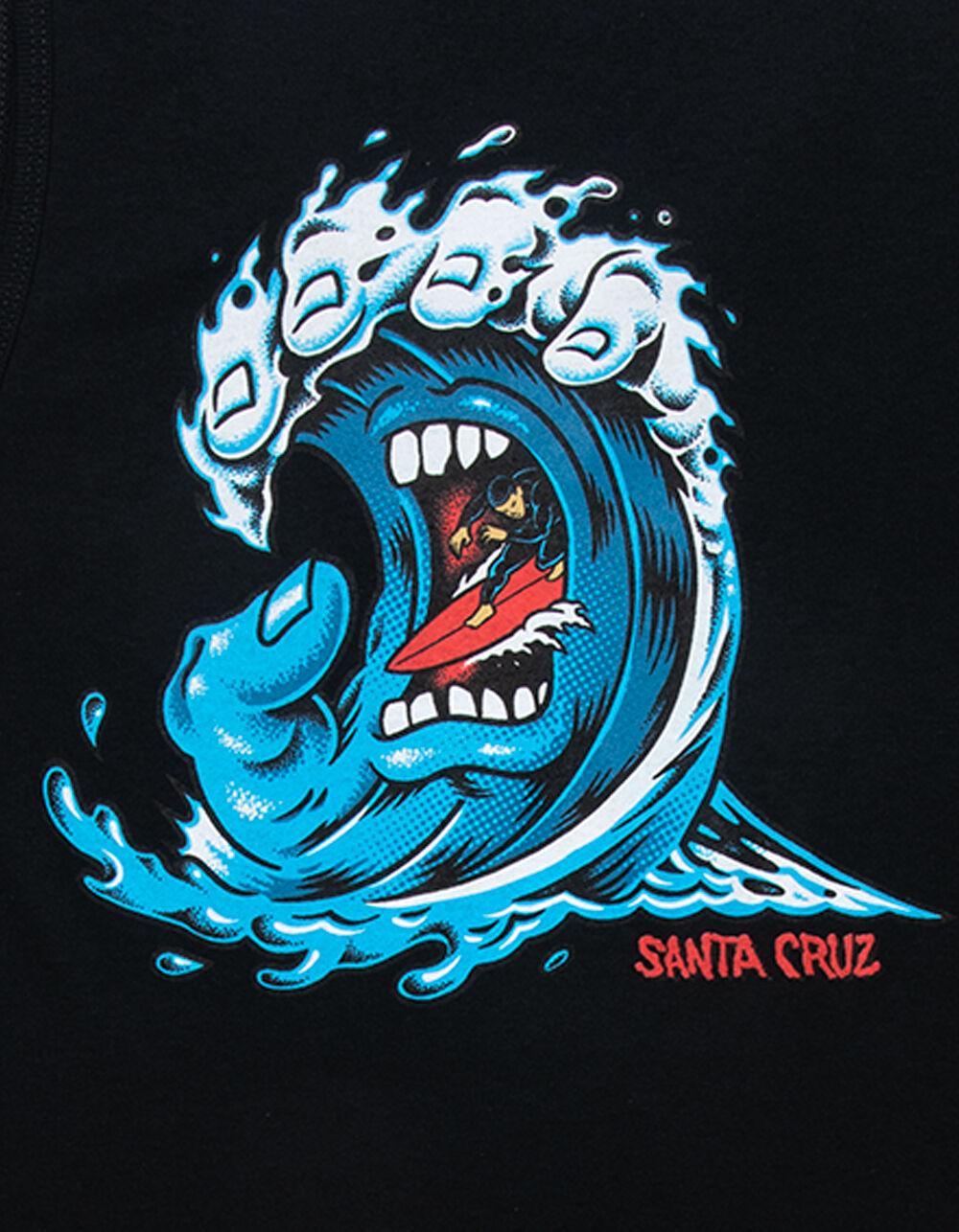 SANTA CRUZ Screaming Wave Mens Tank Top - BLACK Product Image