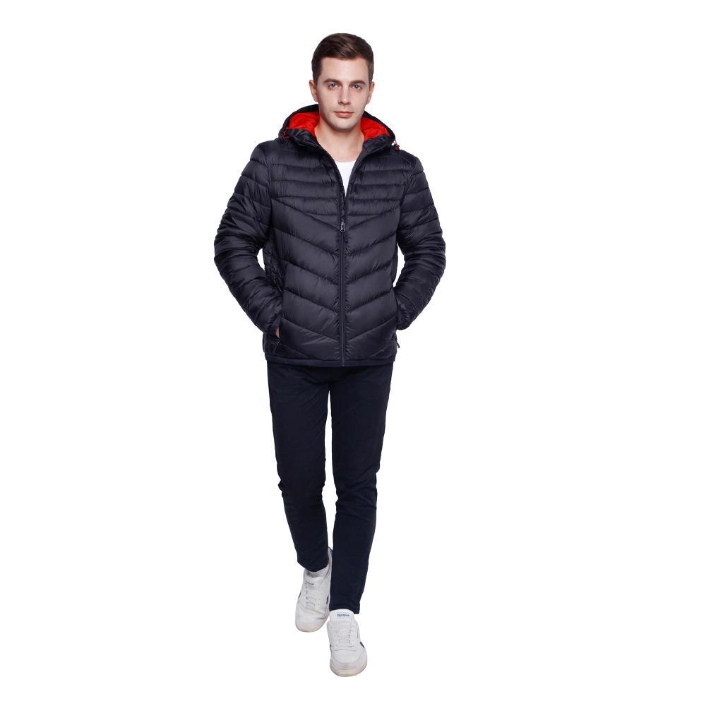 Men's Rokka&Rolla Lightweight Hooded Puffer Jacket, Size: XL, Black Green Product Image