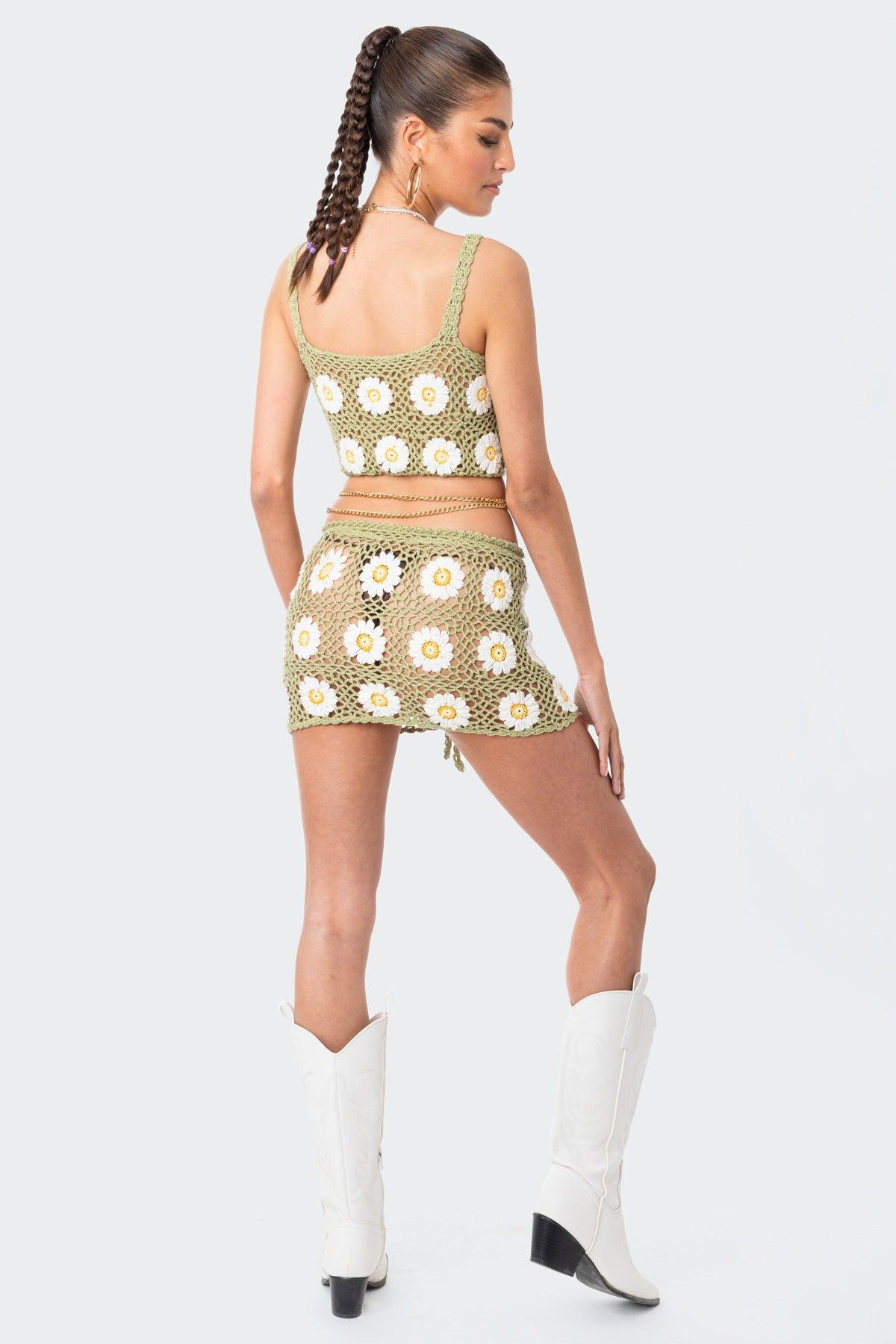 Daisy Crochet Crop Top Product Image
