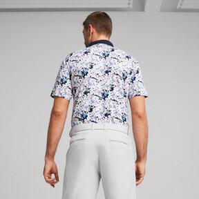 PUMA x ARNOLD PALMER Floral Men's Golf Polo Shirt in Dark Blue Product Image
