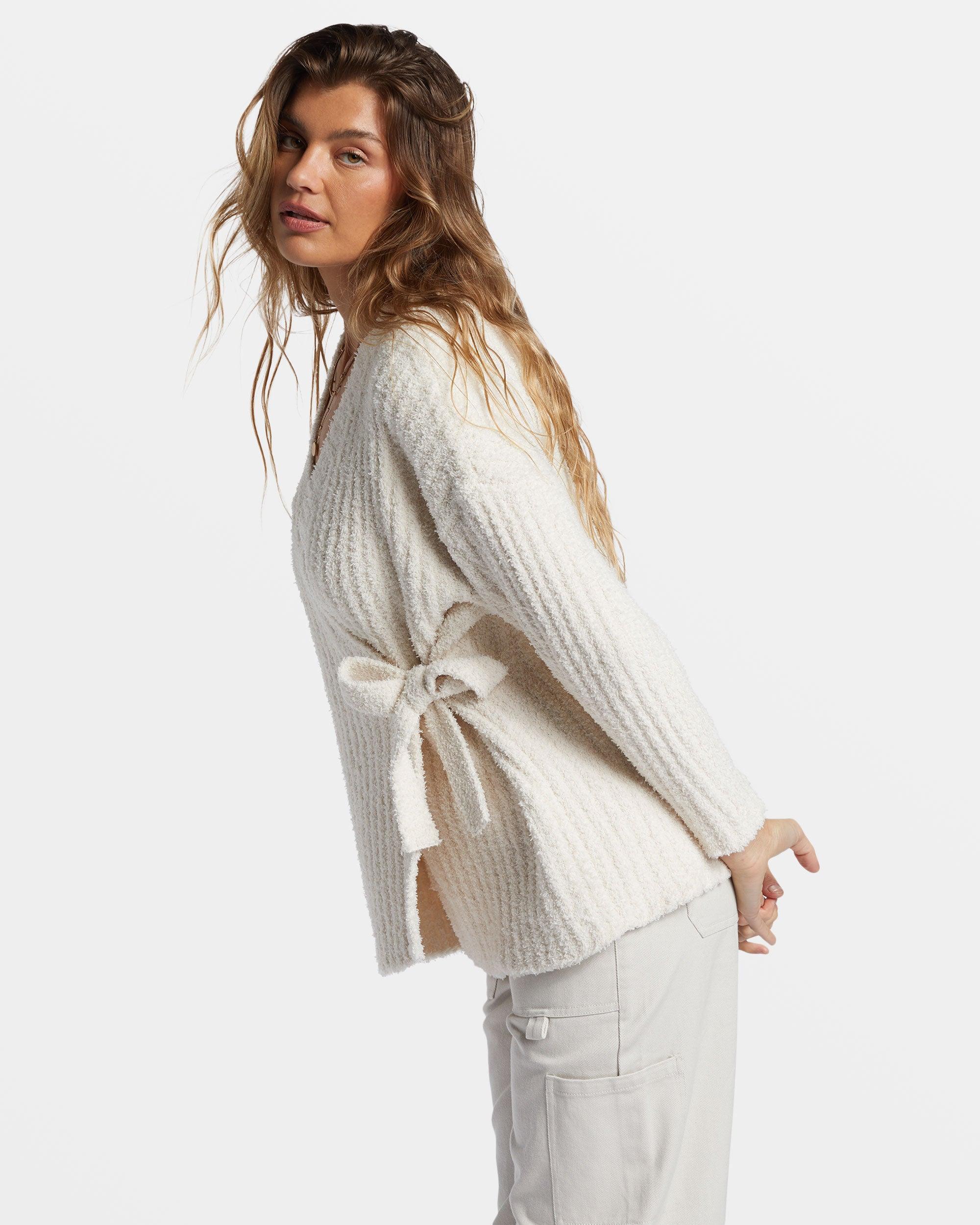 Soft Sand Wrap Cardigan - White Cap Female Product Image