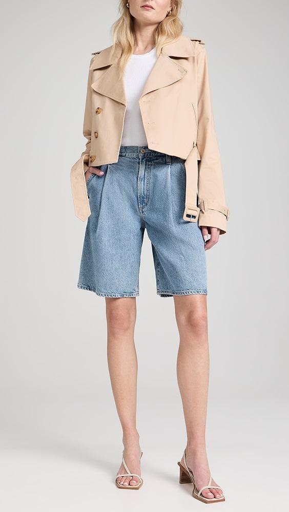 Good American Chino Crop Trench Coat | Shopbop Product Image