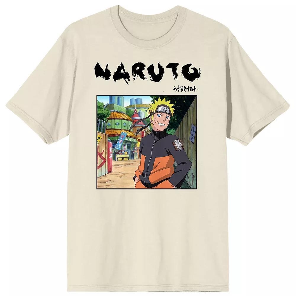 Men's Naruto Shippuden Screenshot Tee, Size: Medium, White Product Image