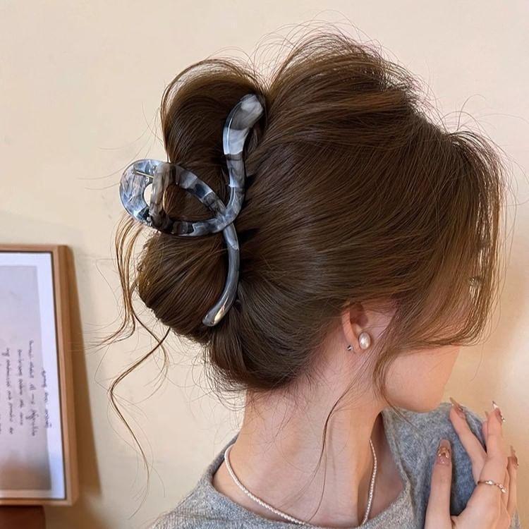 Bow Marble Hair Claw Product Image