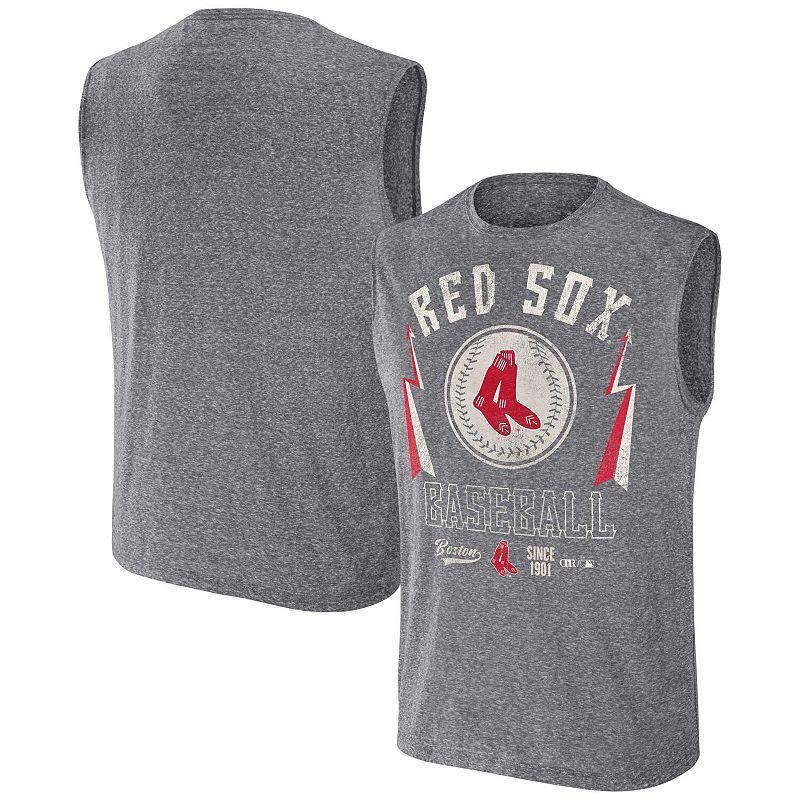 Men's Darius Rucker Collection by Fanatics Charcoal Chicago Cubs Muscle Tank Top, Size: Small Product Image