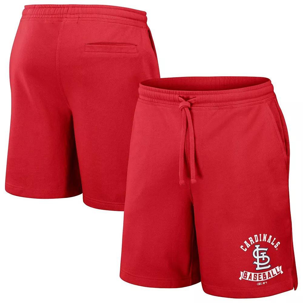 Men's Darius Rucker Collection by Fanatics Red Los Angeles Angels Team Color Shorts, Size: Large Product Image