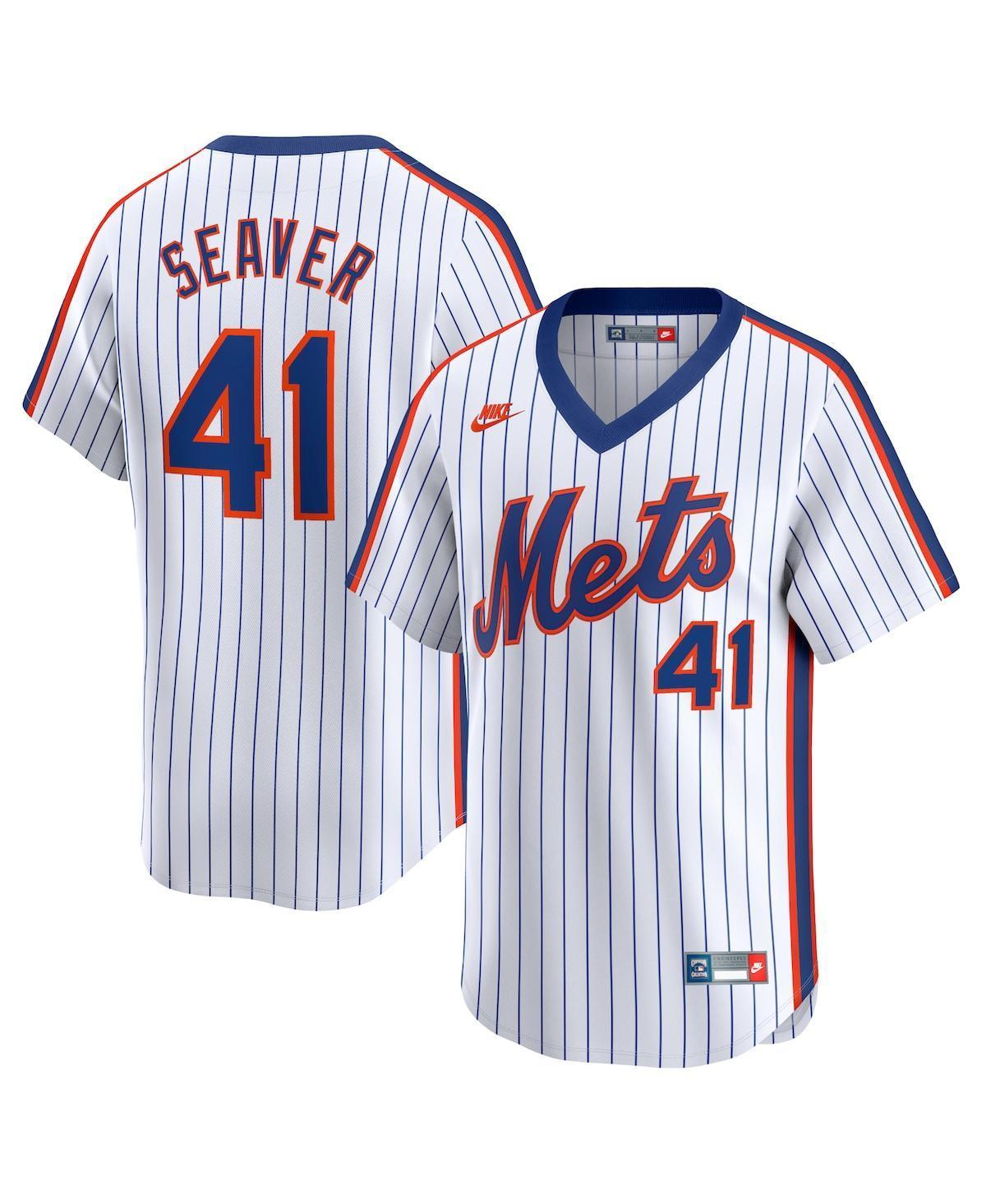 Men's Nike Tom Seaver White New York Mets Throwback Cooperstown Limited Jersey, Size: 2XL Product Image