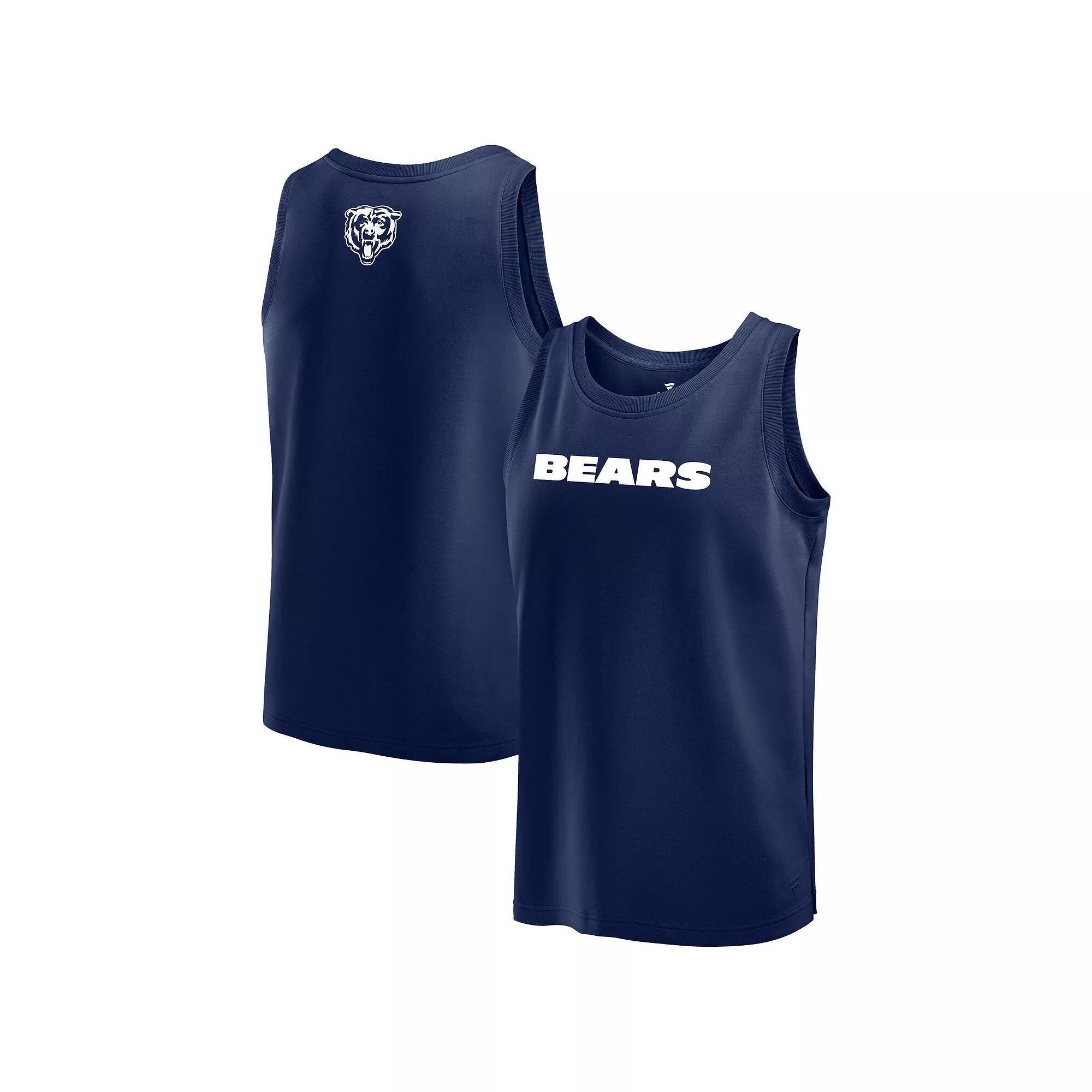 Men's Fanatics Navy Chicago Bears Elements Tank Top, Size: Large, Blue Product Image