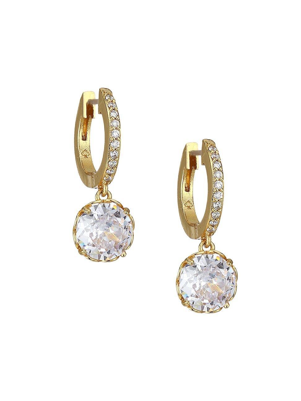 Kate Spade New York That Sparkle Pave Huggies Earrings (Clear Earring Product Image
