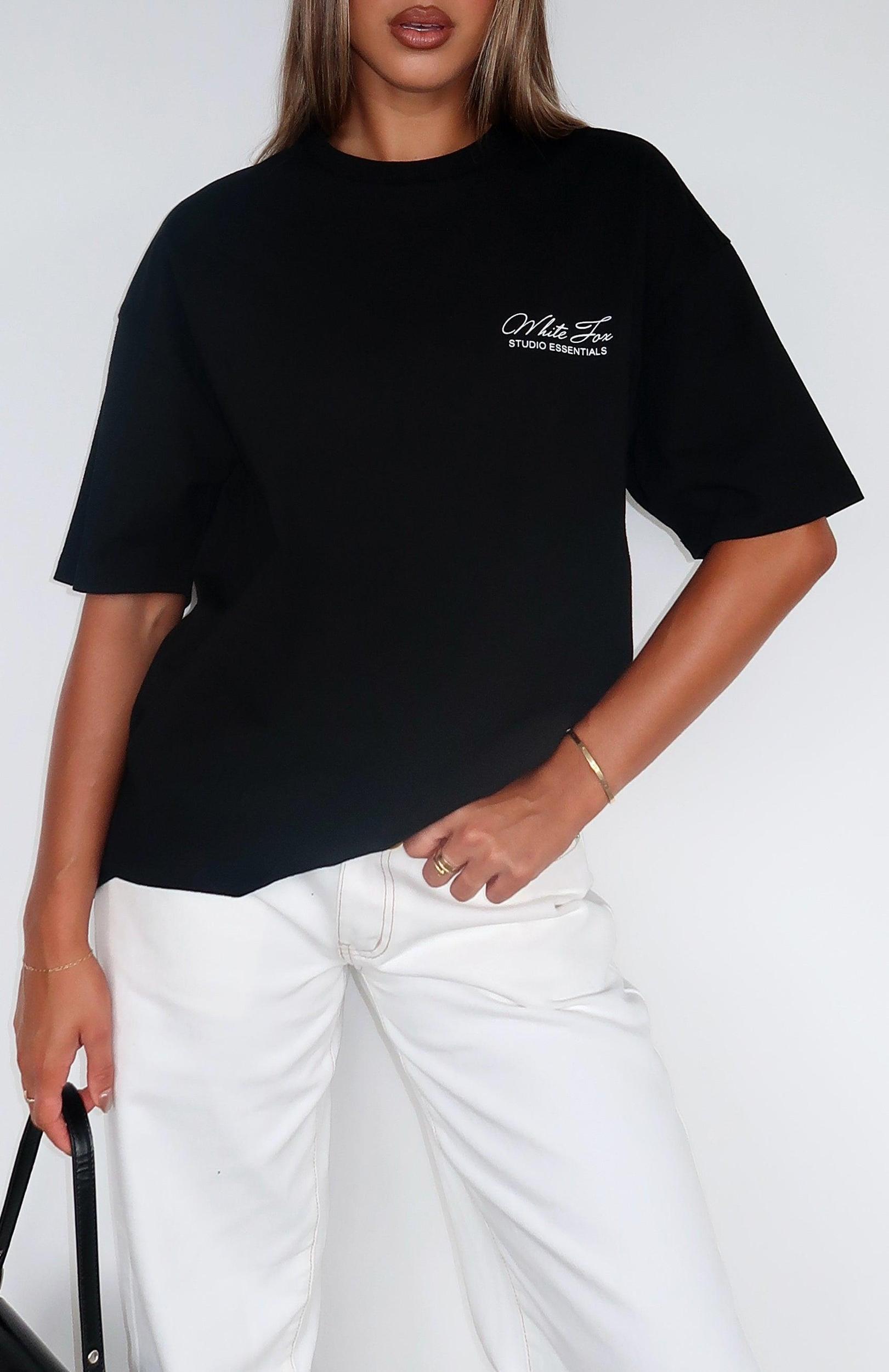 Studio Classic Oversized Tee Black Male Product Image