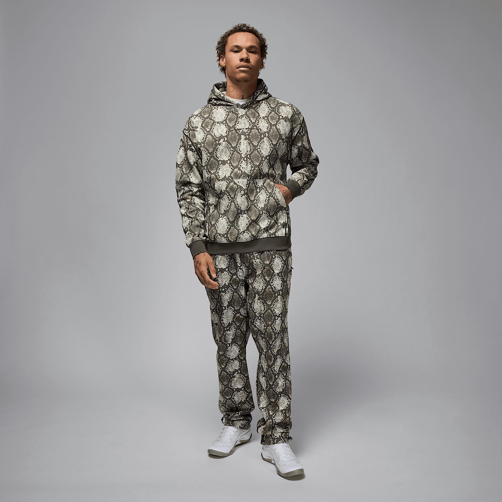 Jordan Sport Hoop Fleece Men's Dri-FIT Printed Pullover Hoodie Product Image