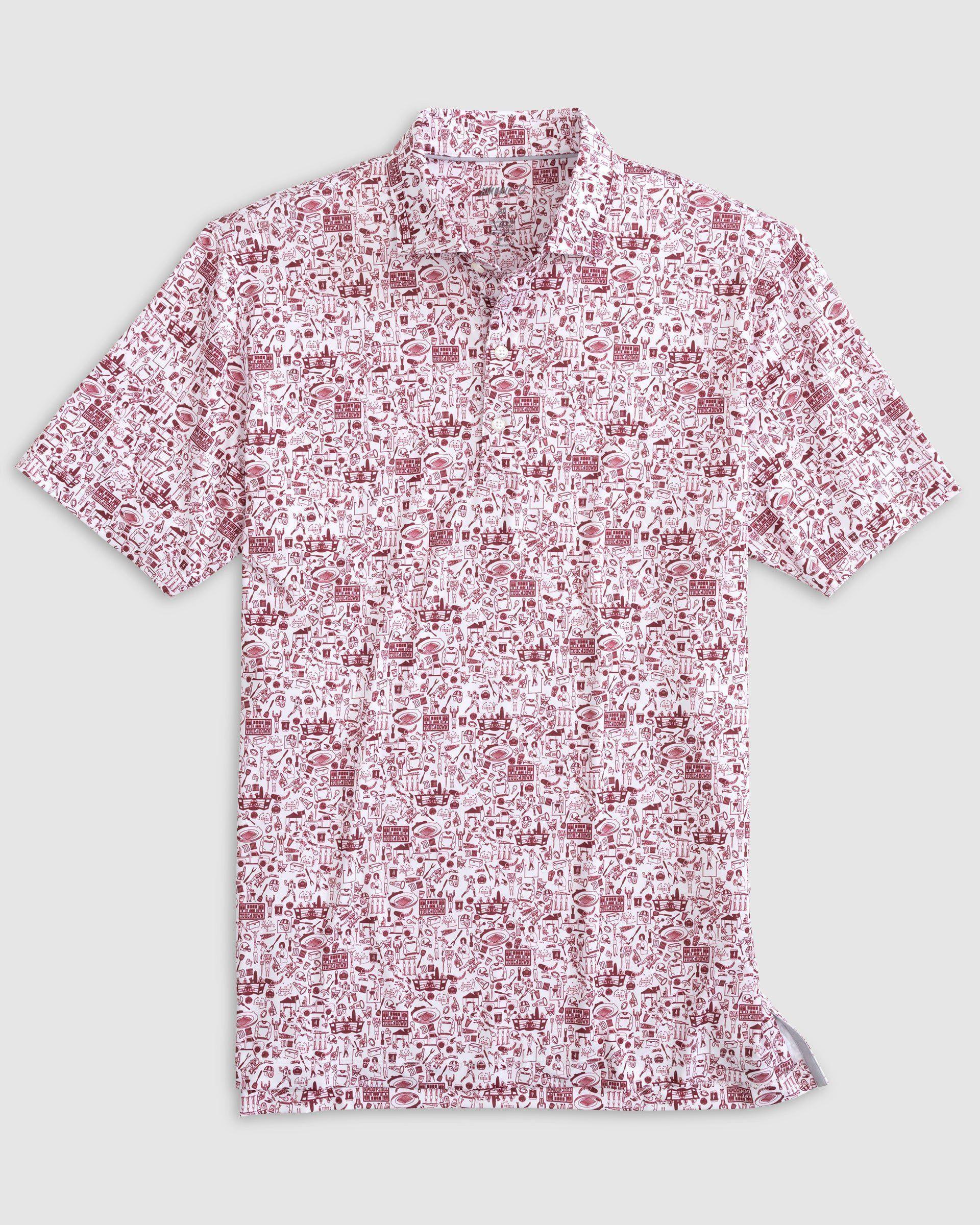 johnnie-O Performance Jersey Jr. Polo - Tailgater 2.0 Print Product Image