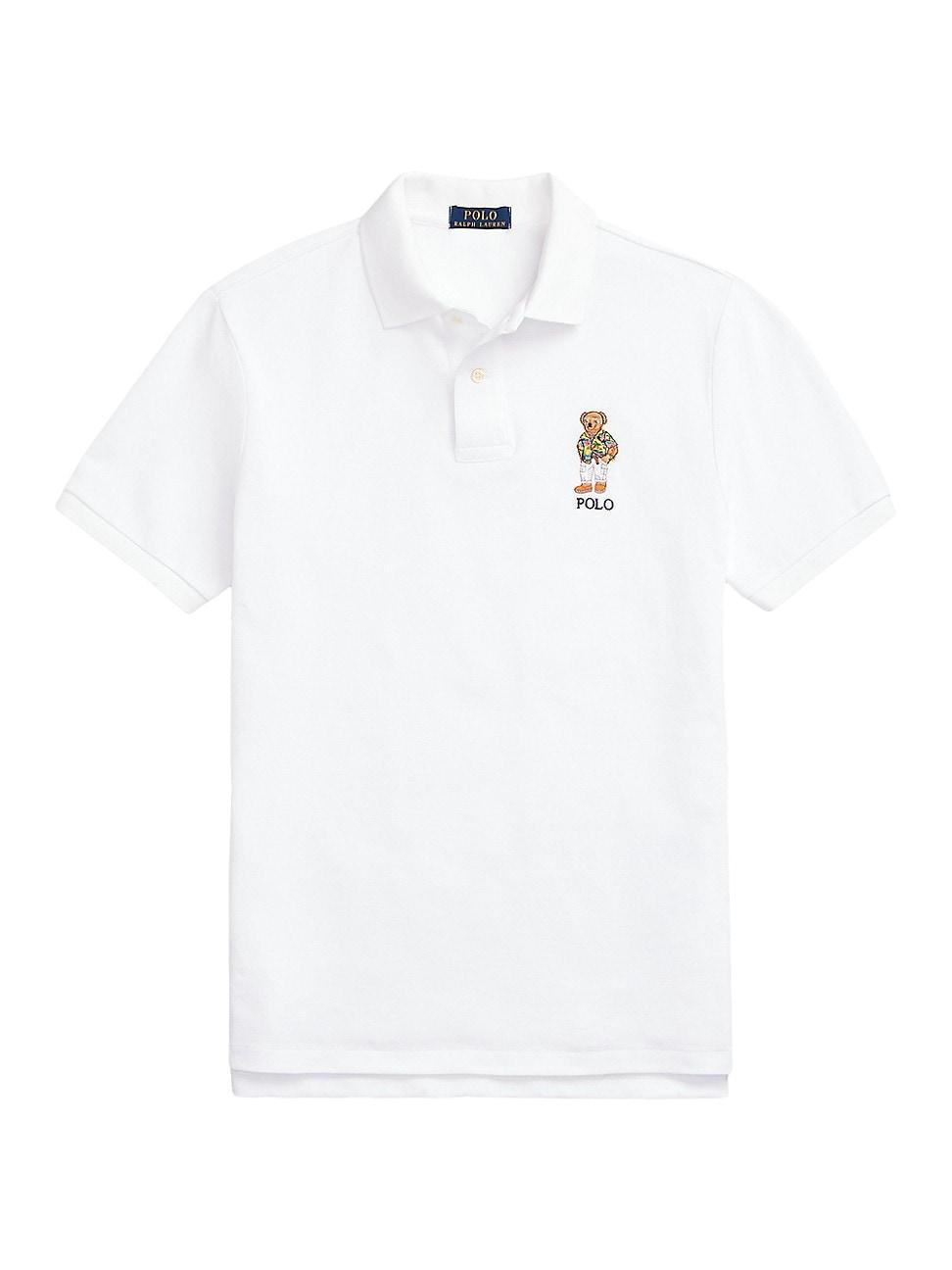 Mens Polo Bear Cotton-Blend Polo Shirt Product Image
