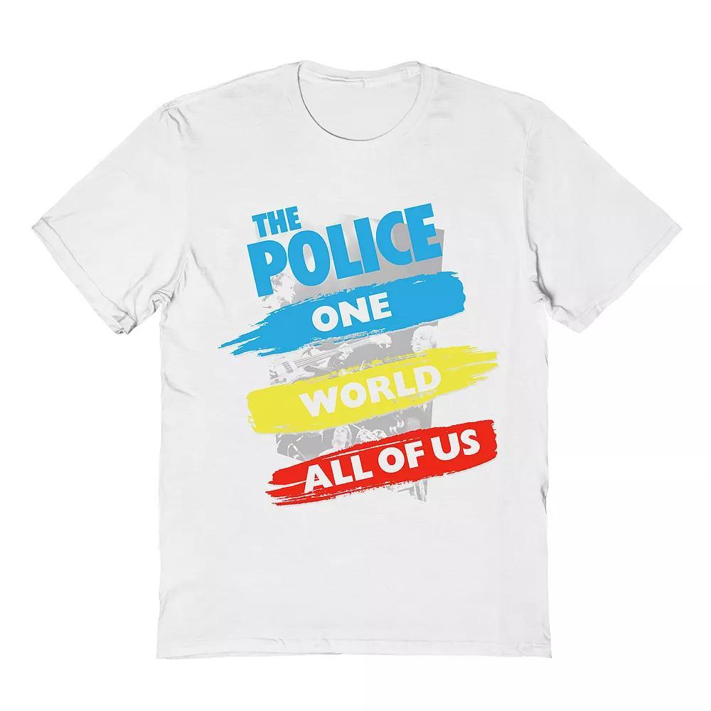 Men's The Police Tee, Size: Large, White Product Image