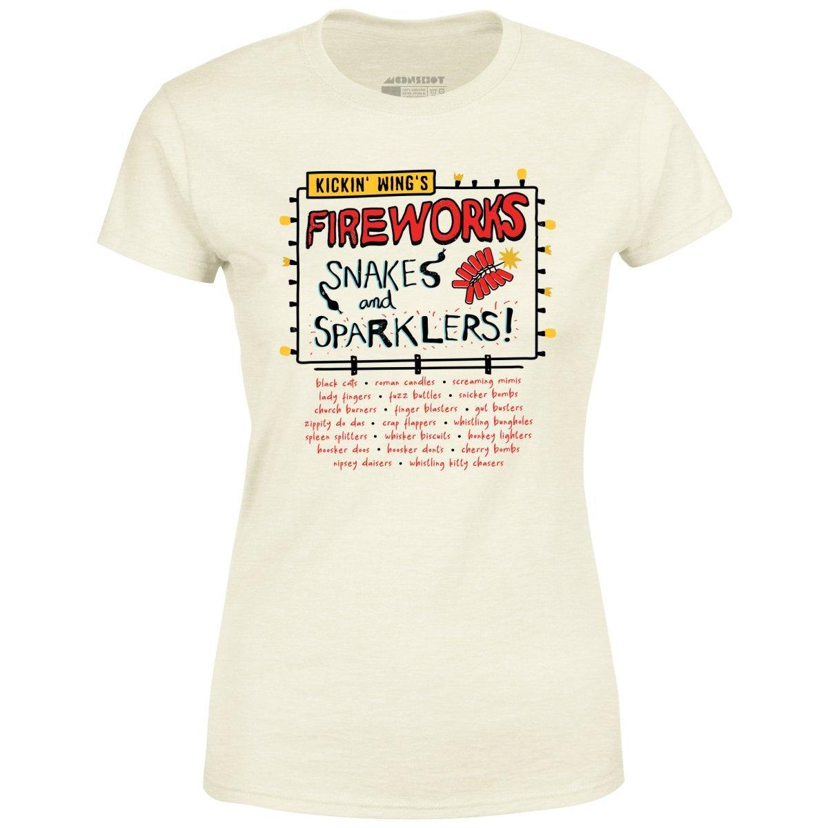 Kickin' Wing's Fireworks - Women's T-Shirt Female Product Image