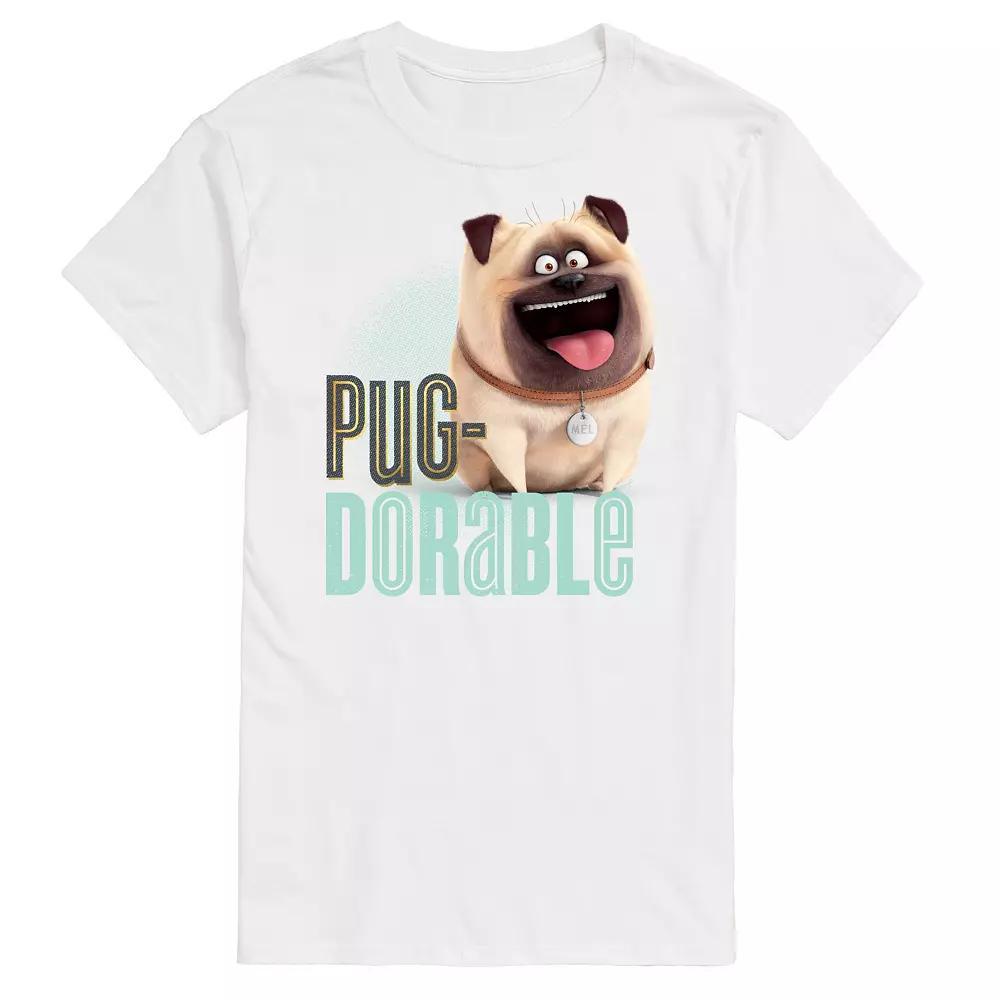 Mens The Secret Life of Pets Pug-Dorable Graphic Tee Product Image