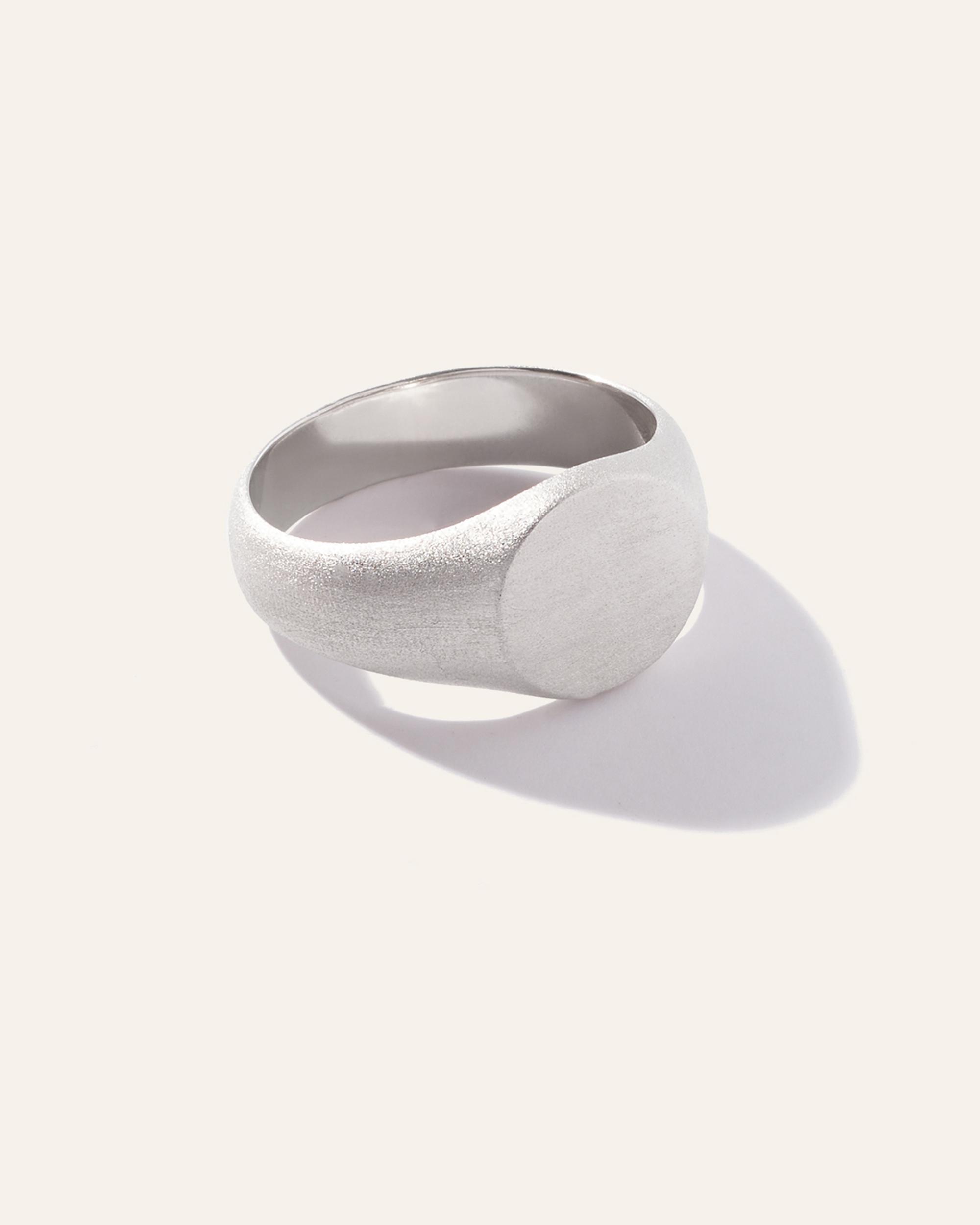 Quince | Men's Silver Bold Round Signet Ring Product Image