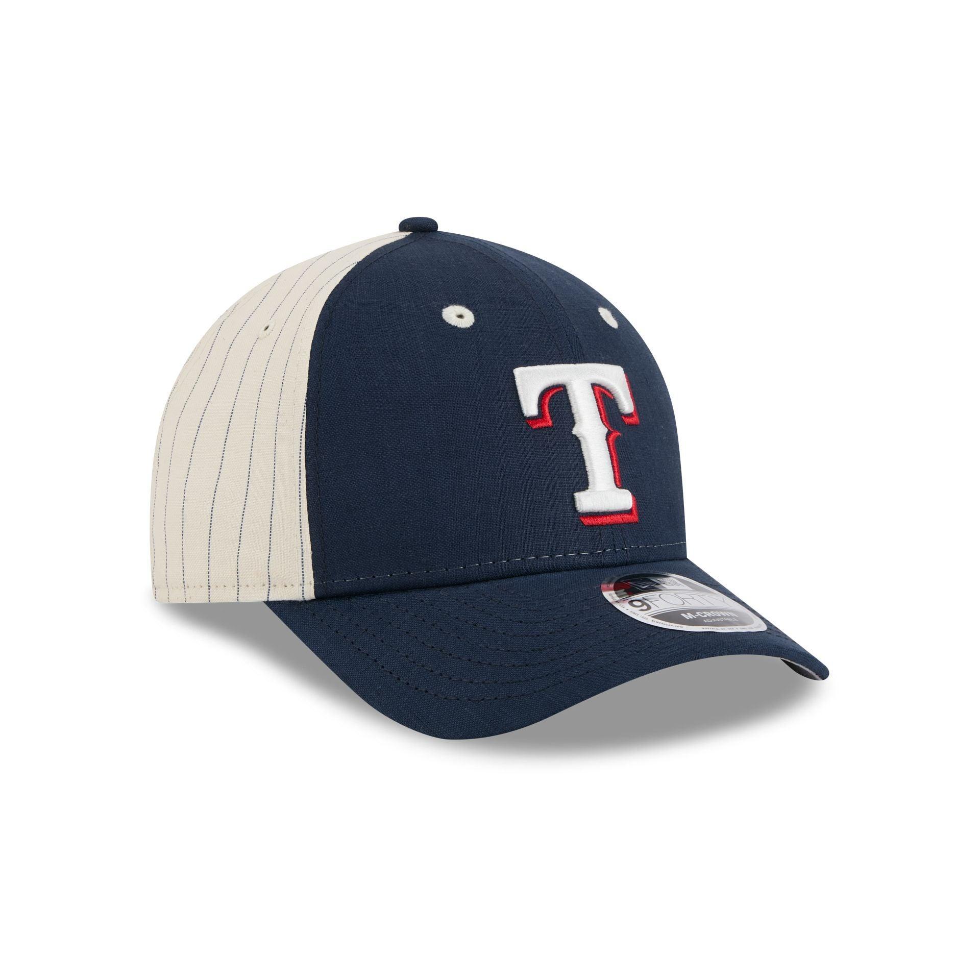 Texas Rangers Linen 9FORTY M-Crown Snapback Hat Male Product Image