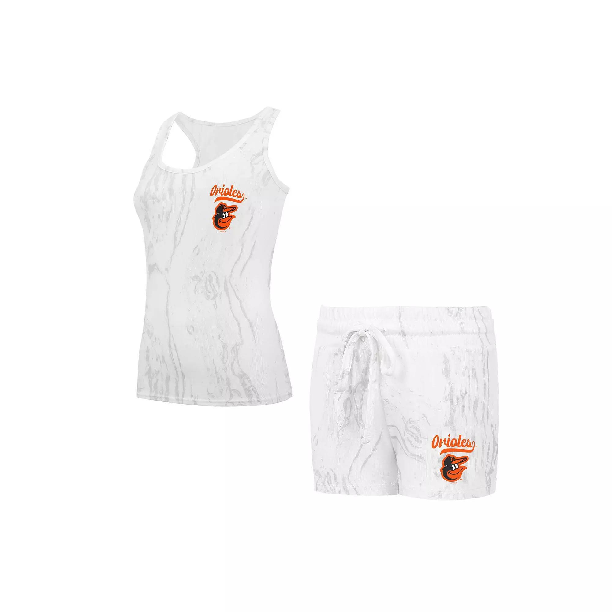 Women's Concepts Sport Baltimore Orioles Quartz Tank Top & Shorts Set, Size: XL, Beige Product Image