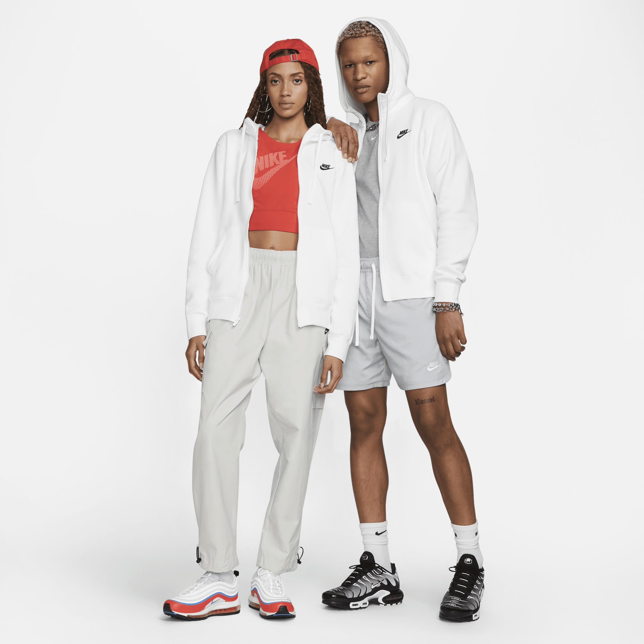 Mens Nike Sportswear Club Fleece Full-Zip Hoodie Grey Heather Product Image