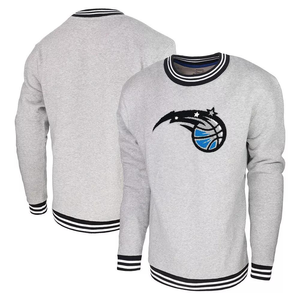 Men's Stadium Essentials  Heather Gray Orlando Magic Club Level Pullover Sweatshirt, Size: 2XL, Mag Grey Product Image