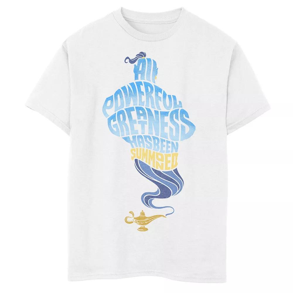 Disney's Aladdin Men's All Powerful Genie Graphic Tee, Size: Medium, White Product Image