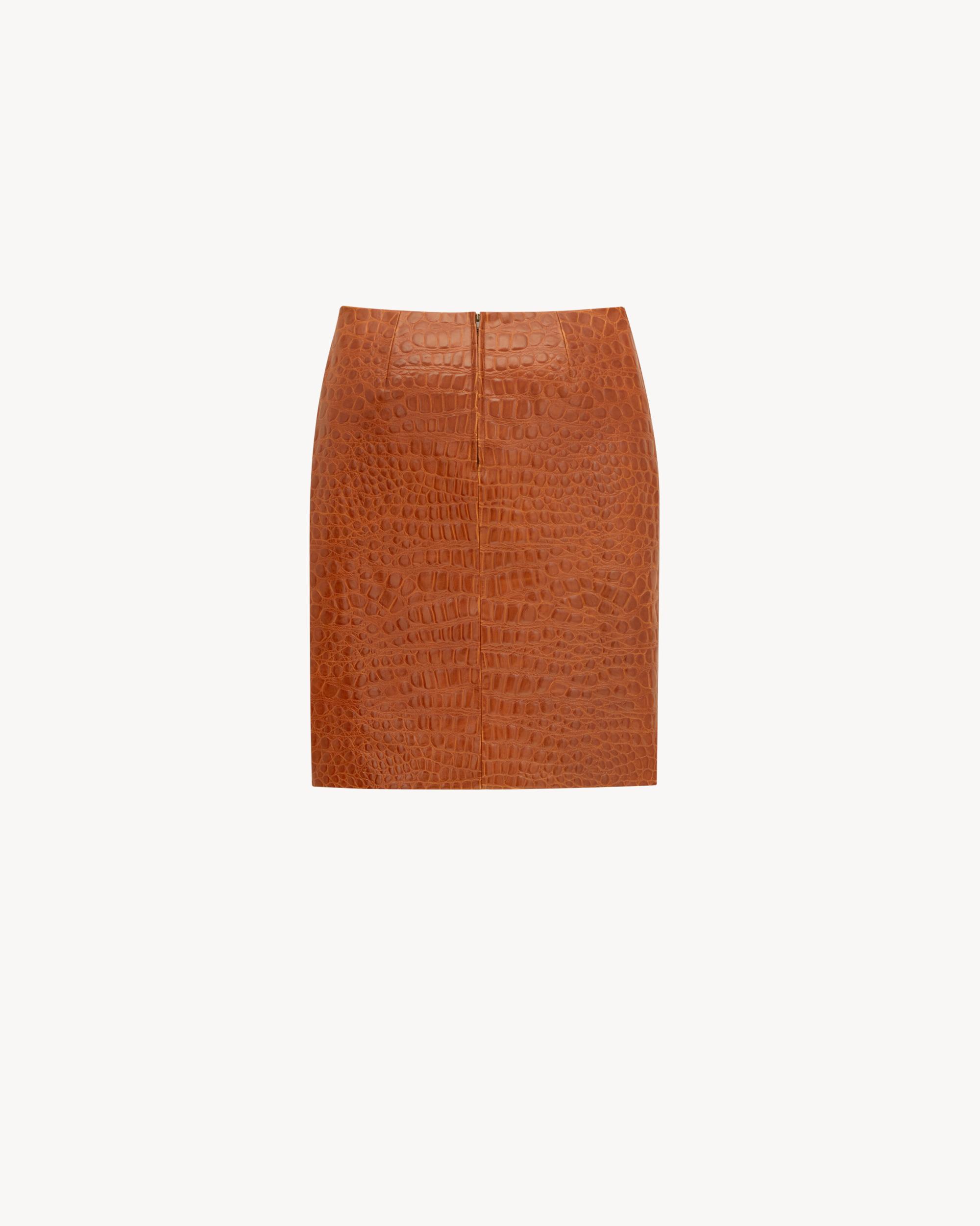 rectangular buckle belt in leather Product Image