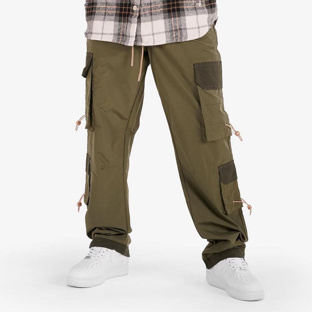 Men's Caliber Denim Co. Cable Nylon Cargo Pants, Size: Small, Green Product Image
