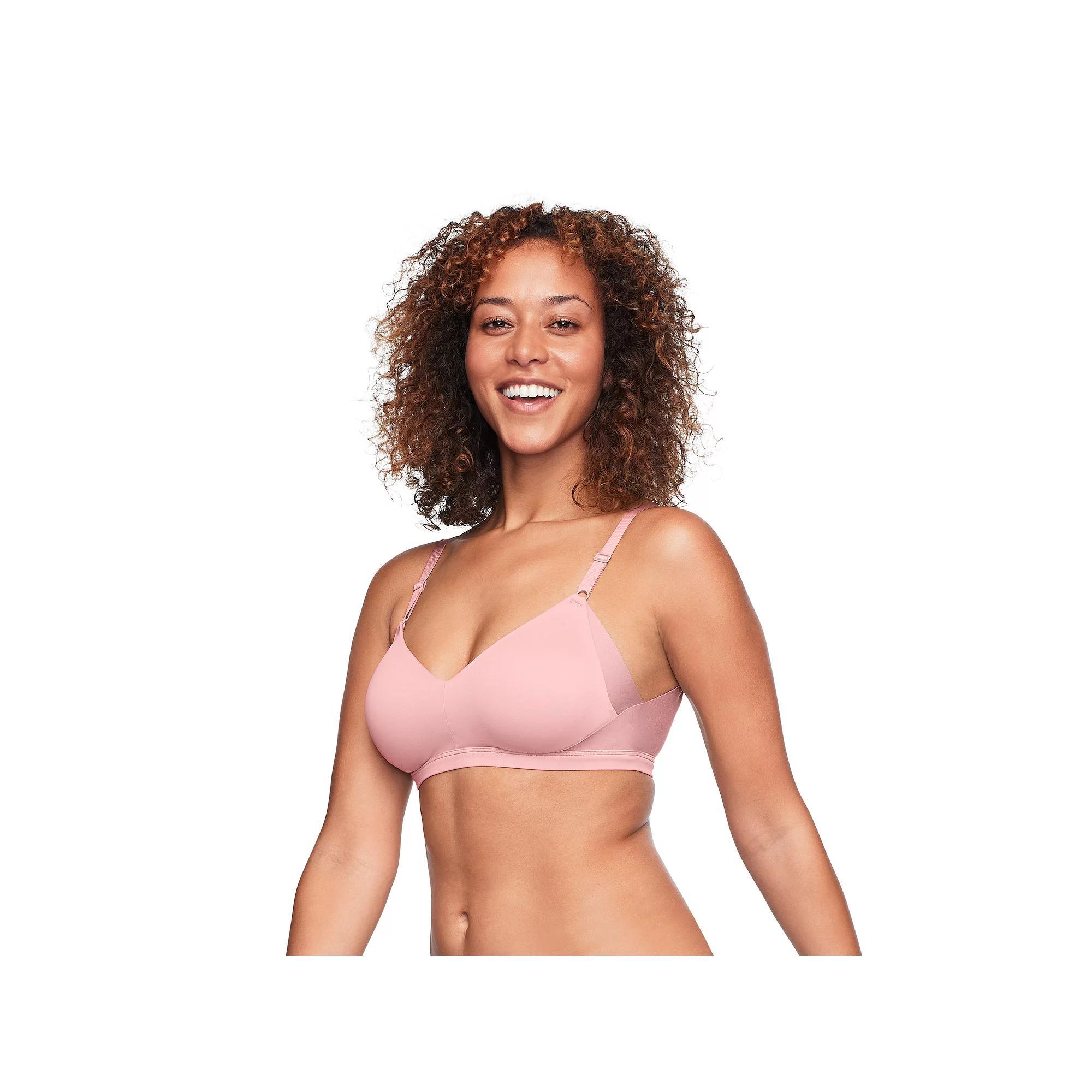 Warners No Side Effects® Underarm and Back-Smoothing Comfort Wireless Lift T-Shirt Bra RN2231A, Women's, Size: 3XL, Mink Product Image