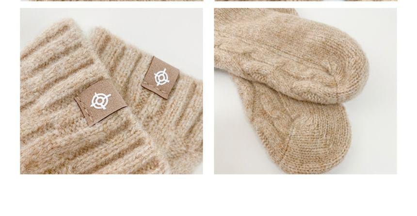 Cable-Knit Socks in 6 Colors Product Image