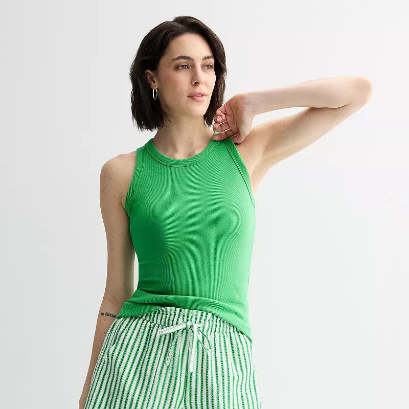 Women's Sonoma Goods For Life® High Neck Layering Tank Top, Size: XS, Cobaltampanula Product Image
