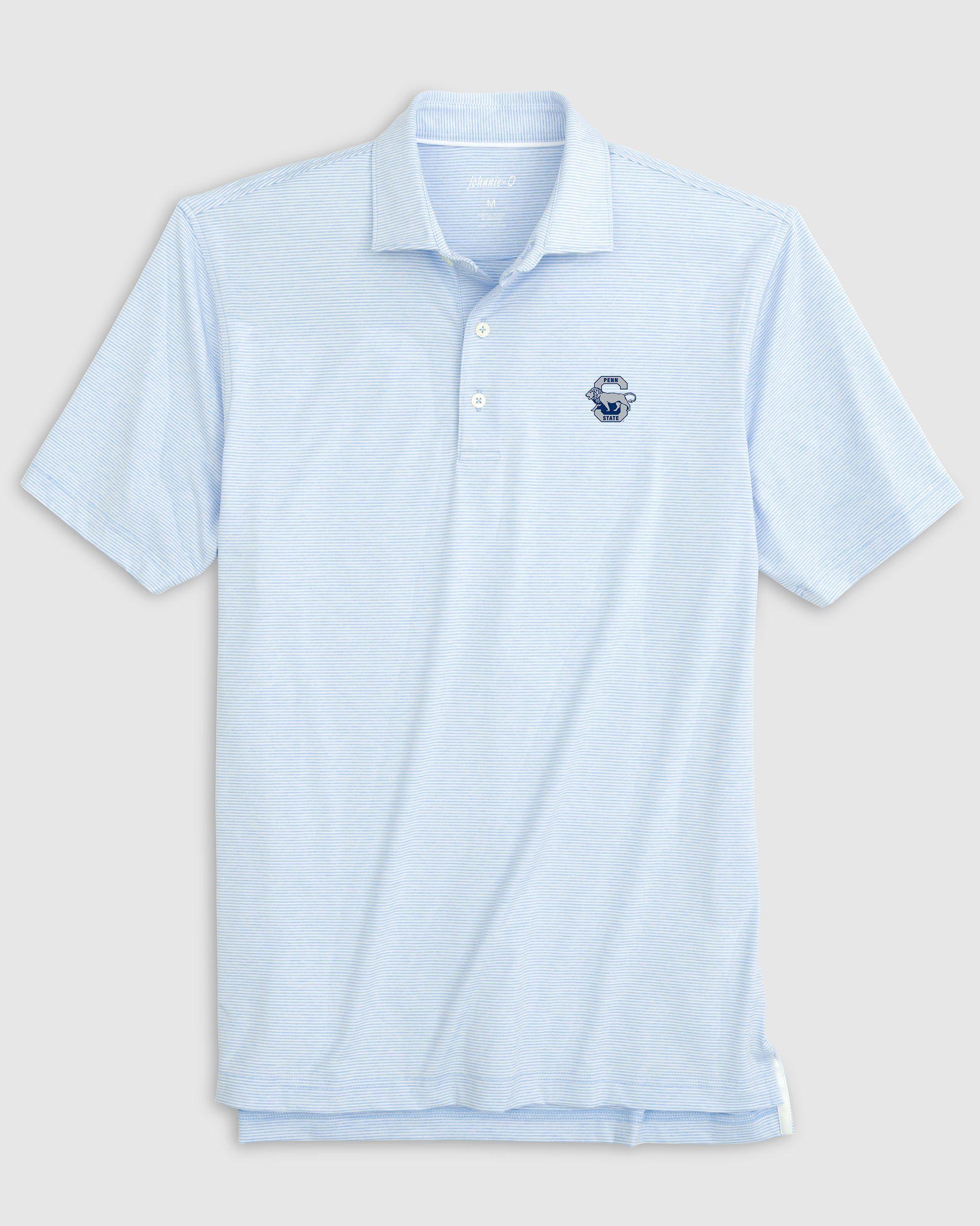 Seattle Mariners Lyndonn Striped Jersey Performance Polo Product Image