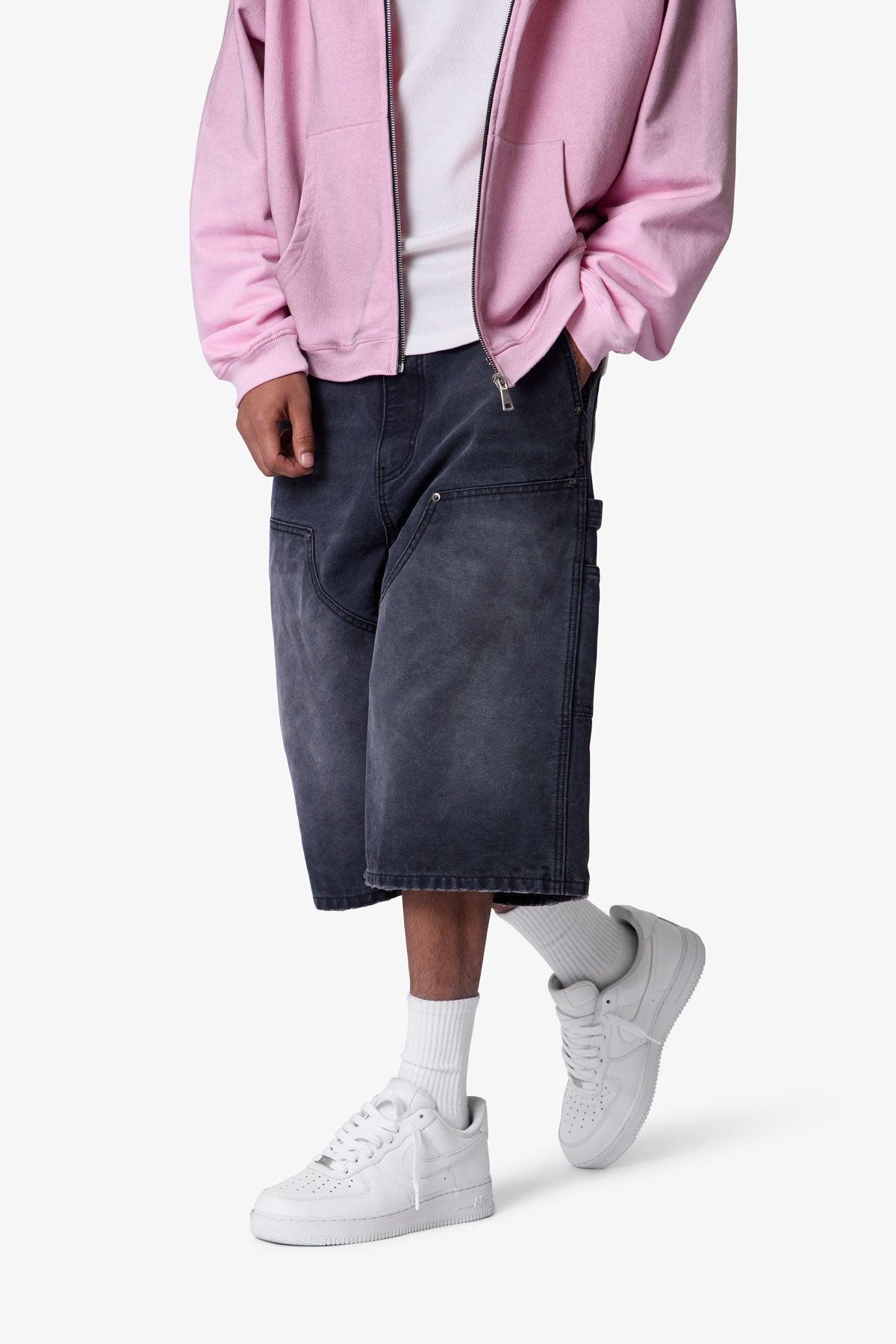 Ultra Baggy Carpenter Shorts - Washed Black Product Image