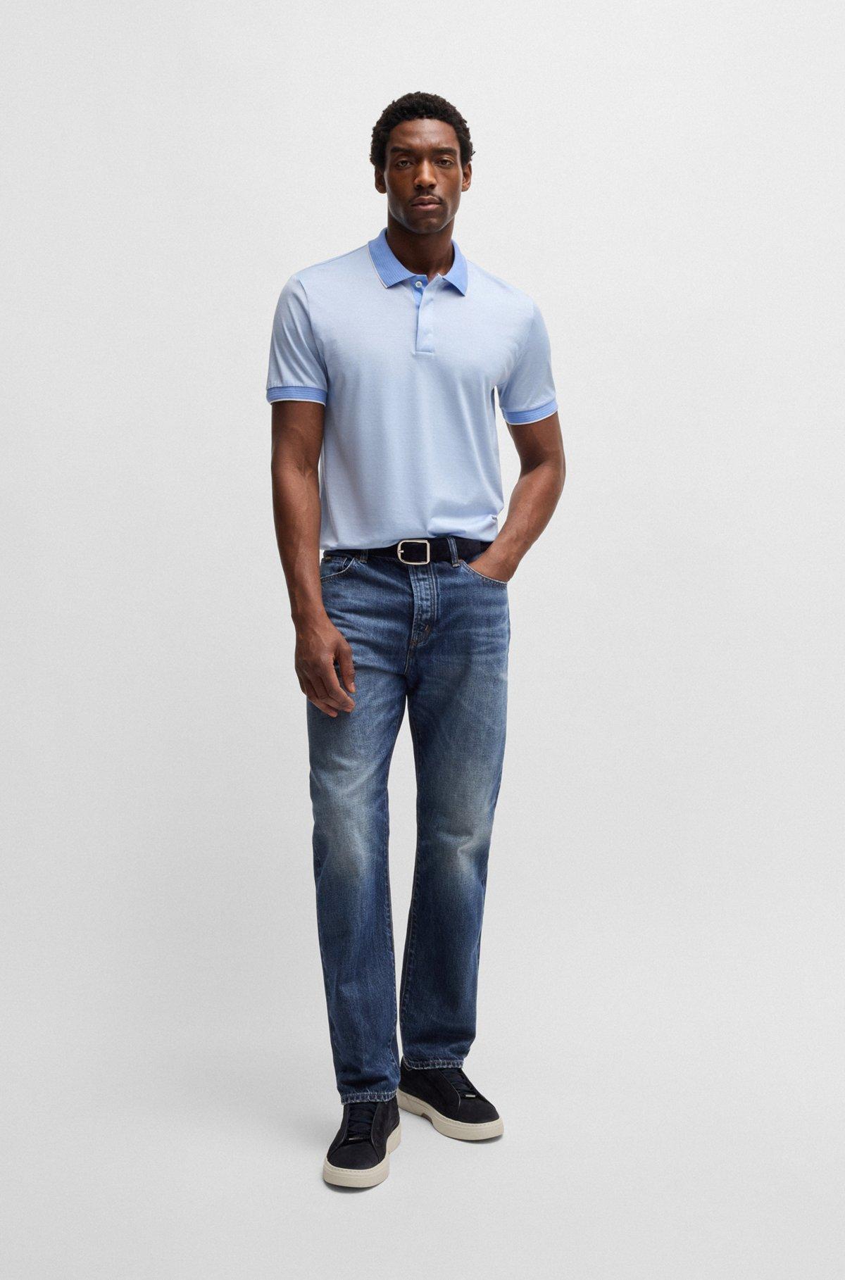 Classic-fit jeans in blue selvedge denim Product Image