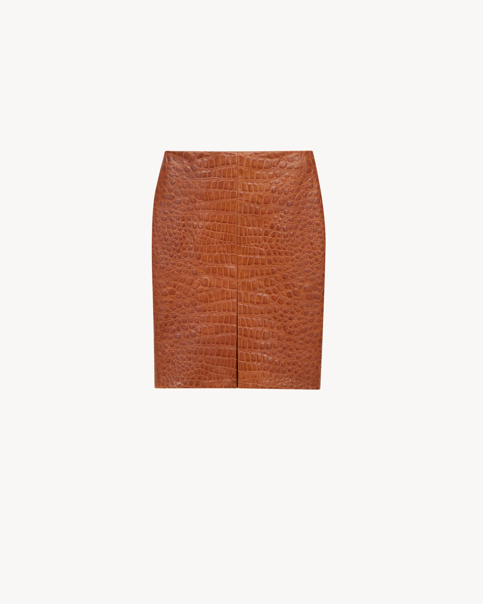 rectangular buckle belt in leather Product Image