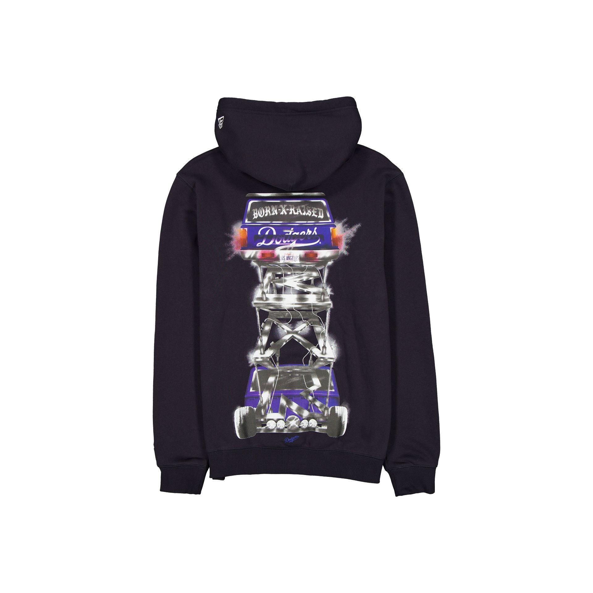Born x Raised x Los Angeles Dodgers Low Rider Navy Hoodie Male Product Image
