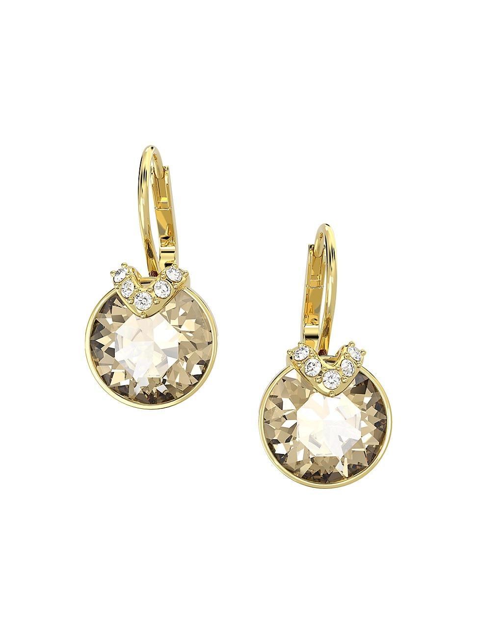 Swarovski Bella V Crystal Drop Earrings in Gold Tone Product Image