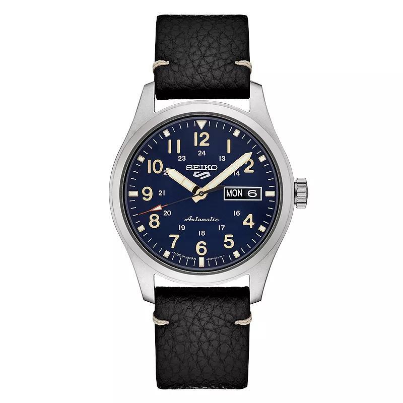 Seiko Mens 5 Sports Stainless Steel Green Dial Watch - SRPG33 Product Image